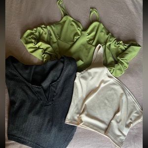 BUNDLE of cropped SHEIN shirts